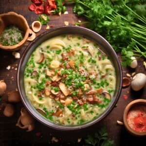 grzybowa z makaronem