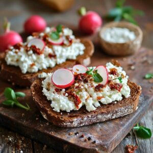kanapki z twarożkiem
