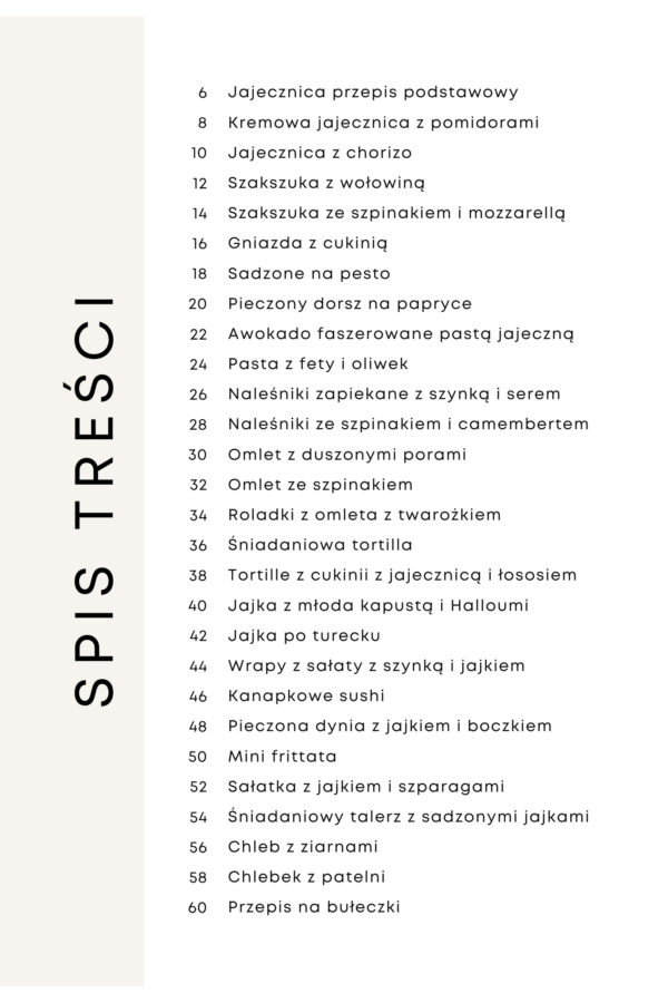 spis treści