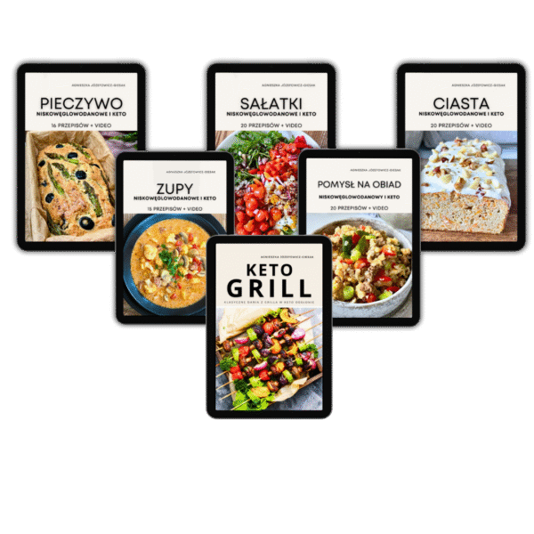 pakiet 6 ebookow z przepisami keto i low carb
