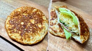 Read more about the article Nie masz piekarnika? Zrób ten chlebek LOW CARB na patelni