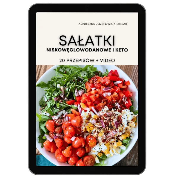 Okładka e-booka Sałatki niskowęglowodanowe i Keto